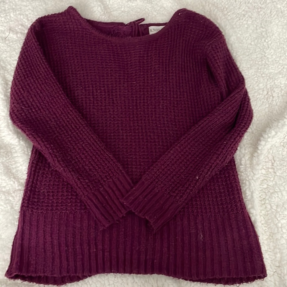 Purple knit sweater